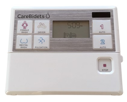 Bediening TOM CareBidet+ met 2 instelbare programma's