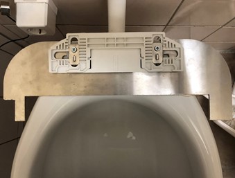 TOM rvs montageplaat voor CareBidet+ spoel/föhn